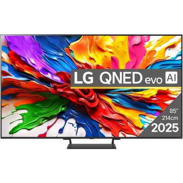 LG Televizor LG QNED evo MiniLED 85QNED93A6A, 214 cm, Smart, 4K Ultra HD, 100 Hz, Clasa G (Model 2025), Albastru Inchis