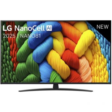 LG Televizor NanoCell LED LG 139 cm 55 55NANO81A6A, Ultra HD 4K, Smart TV, WiFi, CI, Negru