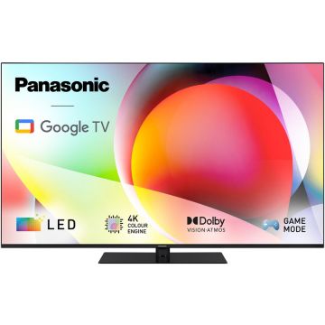 Panasonic Televizor Panasonic LED TN-65W70AEZ, 164cm, Smart Google TV, 4K Ultra HD, Clasa E (Model 2024), Negru