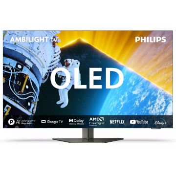 Philips Televizor Smat Philips 48OLED809/12 OLED, 4K,  Ambilight ,121,9 cm, rezolutie 3840 x 2160, 120Hz, Negru