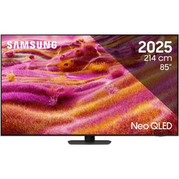 Samsung Televizor Samsung MiniLED Neo QLED 85QN90F, 214 cm, Smart, 4K Ultra HD, 100 Hz, Clasa E (Model 2025), Negru