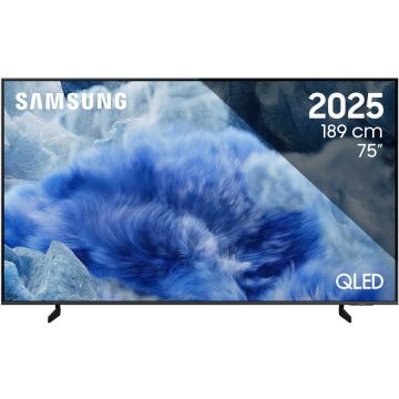 Samsung Televizor Samsung QLED 75Q8F, 189 cm, Smart, 4K Ultra HD, Clasa D (Model 2025), Negru