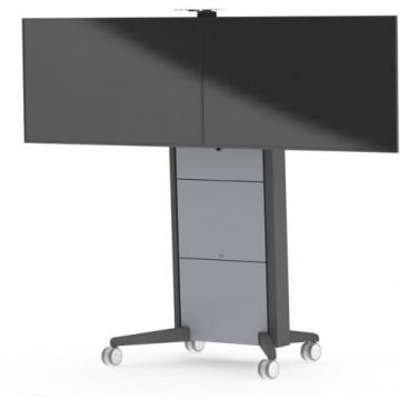 SMS Stand SMS Presence Mobil VC 1650 mm, VESA 200 – 800/100 – 400mm, Aluminiu/Gri Antracit