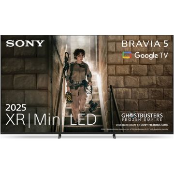 Sony Televizor Sony BRAVIA 5 XR l Mini LED 55XR55, 139 cm, Smart Google TV, 4K Ultra HD, 100 Hz, Clasa E (Model 2025)