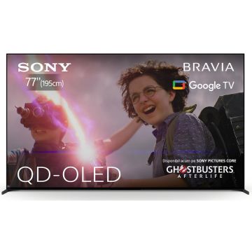 Sony Televizor Sony Bravia OLED 77A95L, 195 cm, Smart Google TV, 4K Ultra HD, 100 Hz, Clasa G, Negru