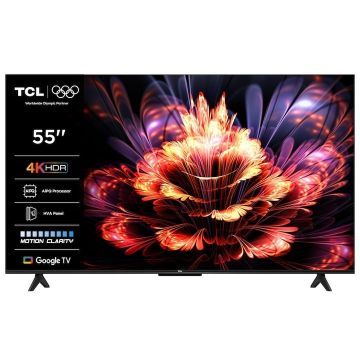 Televizor LED TCL 55V6C, Smart TV, 139 cm, Ultra HD 4K, Google TV, Clasa E