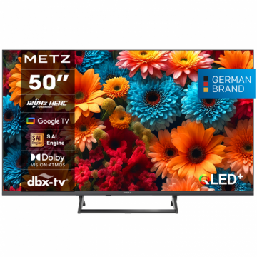 Televizor QLED Metz 127 cm (50inch) 50MQF7500Z, Ultra HD 4K, Smart TV, WiFi, CI+