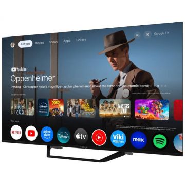 TESLA Televizor Tesla Google TV DLED 55E655BUS, Smart, Diagonala 139 cm, Ultra HD 4K, CI+, VESA 200x300, Negru