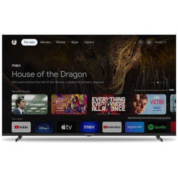 Thomson Televizor LED Smart Thomson 55UG4S14, 55 inch / 139 cm, UltraHD/4K, Google TV, triple tuner, HDR, Negru