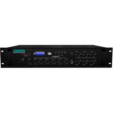 Amplificator cu Mixer MP610U 250W 6 Zone USB/SD/Tuner 4Mic si 3AUX 100V & 4-16Ohmi