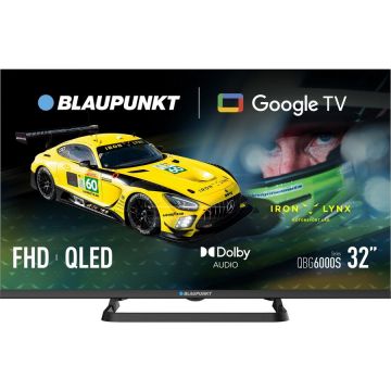 Blaupunkt Televizor Blaupunkt 32QBG6000S, 32, 80 cm, QLED, Full HD, Smart TV, Wi-Fi, Bluetooth, 60Hz, Negru