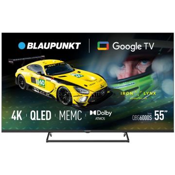 Blaupunkt Televizor Blaupunkt 55QBG6000S, 55, 138 cm, QLED, 4K UHD, Smart TV, Wi-Fi, Bluetooth, 60Hz, Negru