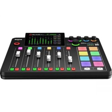 Consola Mixare Rodecaster Pro II USB-C Jack XLR +76dB Memorie 4GB 2kg Negru
