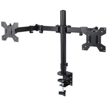 ESPERANZA Suport monitor Esperanza ERW018, 2 monitoare, intre 10 si 27 de inch, 2 x 8 kg, Negru