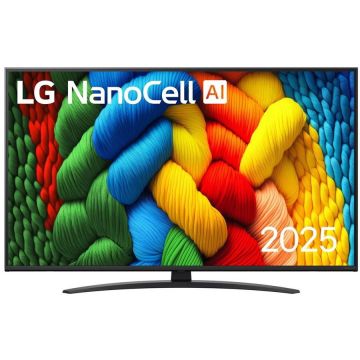 LG Televizor LG 55NANO81A3A, 55, 138 cm, DLED, 4K UHD, Smart TV, WiFi, Bluetooth, 60Hz, Negru