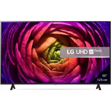 LG Televizor LG LED 50UR75003LK, 125 cm, Smart, 4K Ultra HD, Clasa F, Gri inchis
