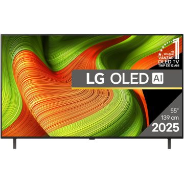 LG Televizor LG OLED 55B53LA, 139 cm, Smart, 4K Ultra HD, 100 Hz, Clasa F, Negru