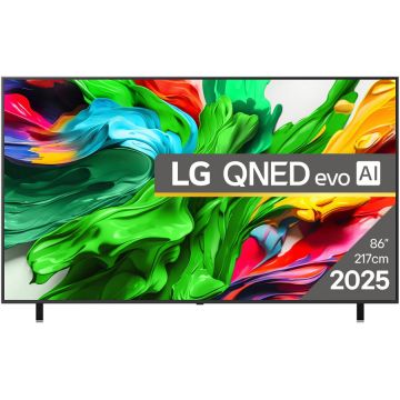 LG Televizor LG QNED evo 86QNED85A3C, 218 cm, Smart, 4K Ultra HD, 100 Hz, Clasa D (Model 2025)