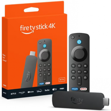 Media Player Fire TV Stick 4K (2024) Wi-Fi Alexa Voice Remote Negru