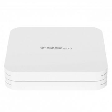 Mini PC Tv Box Techstar® T95 Mini, Procesor Allwinner H313, Android 10, UHD 4K, HDR, 1GB RAM, 8GB ROM, WiFi, Telecomanda