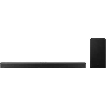 Samsung Soundbar Samsung HW-B750F, 5.1, 400W, Bluetooth, Wi-Fi, Subwoofer wireless, Dolby Audio, HDMI eARC, Negru
