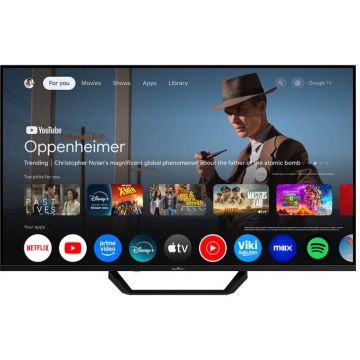 Smart&nbsp;Tech Televizor SmartTech QLED 43QG02V2, 108 cm, Smart Google, 4K Ultra HD, Clasa F, Negru