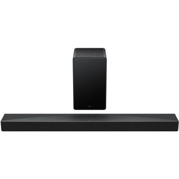 TCL Soundbar TCL Q65H, 5.1, 580W, Bluetooth 5.3, Dolby Atmos & DTS-Virtual:X, e-ARC, Subwoofer Wireless, Negru