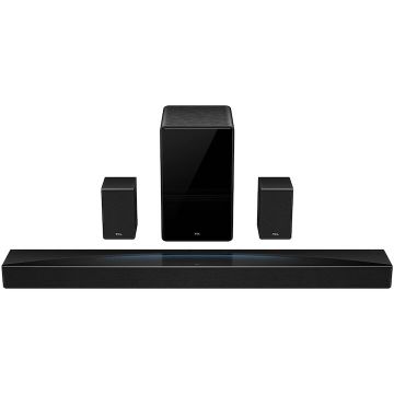 TCL Soundbar TCL Q85H, 7.1.4, 860W, Bluetooth 5.1, Dolby Atmos & DTS-Virtual:X, e-ARC, Subwoofer Wireless, Negru