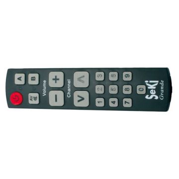 Telecomandă SEKI GRANDE negru argintiu pentru seniori - universal - butoane mari