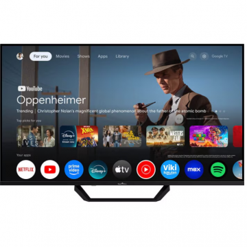 Televizor 43QG02V2 QLED 43QG02V2 108cm 43inch Smart Google 4K Ultra HD Clasa F Negru