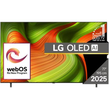 Televizor LED LG Smart TV OLED77B53LA Seria AI B5 195cm 4K UHD HDR Televizor LED LG Smart TV OLED77B53LA Seria AI B5 195cm 4K UHD HDR