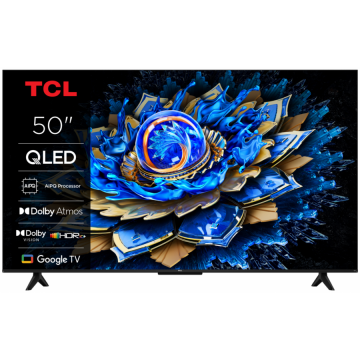 Televizor Smart QLED Seria T69C 50Inch / 127CM Ultra HD 4K Google TV WiFi CI+ Negru