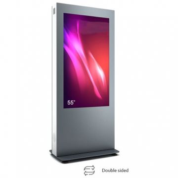Totem de Interior cu Doua Fete B04 B04V55N-SAB pentru Display 55inch fara Sticla Frontala Securizata