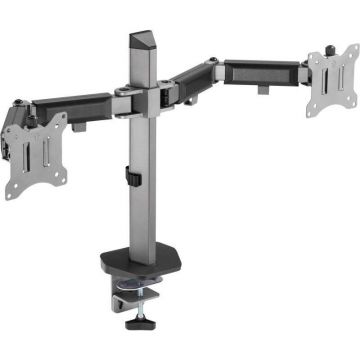 White&nbsp;Shark Suport 2 monitoare White Shark GMS-3205 Amenhotep II, 17-32, 18 kg, VESA 75x75, 100x100, Gri