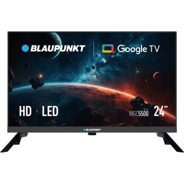 Blaupunkt Televizor LED Blaupunkt 24WGC5500S, Smart TV, 24 inch / 61 cm, HD Ready, Google TV, WiFi, Negru