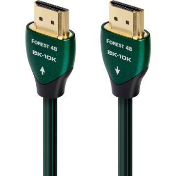 Cablu video Audioquest Forest 48, HDMI Male - HDMI Male, v2.1, 1m, negru-verde