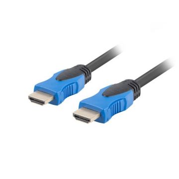 Cablu video Lanberg HDMI Male - HDMI Male, v2.0, 10m, negru