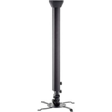 Edbak Suport de tavan pentru proiector Edbak PMV300, Reglare orizontala, Greutate maxima suportata 30 kg, Negru