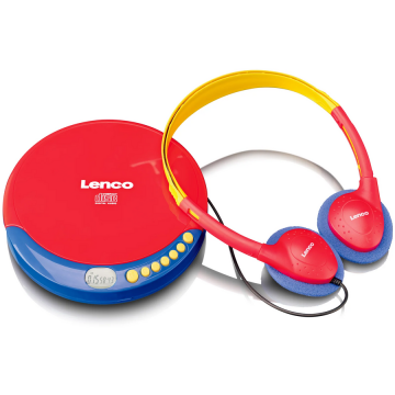 Lenco Lenco CD-021KIDS Discman CD player portabil - albastru/rosu (CD021KIDS)