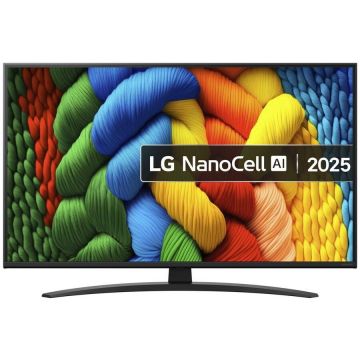 LG Televizor LED Smart TV, LG NanoCell AI 43NANO81A6A, 43 inch, 4K Ultra HD, Wi-Fi, CI, 60 Hz, Negru