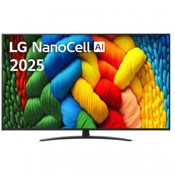 LG Televizor LED Smart TV, LG NanoCell AI 75NANO81A3A, 75 inch, 4K Ultra HD, 60Hz, Wi-Fi, Bluetooth, Negru