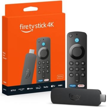 Media-player Amazon Fire TV Stick 4K Streaming (2024), Quad-Core, 8 GB, Wi-Fi 6, Dolby Vision, control vocal Alexa, Black