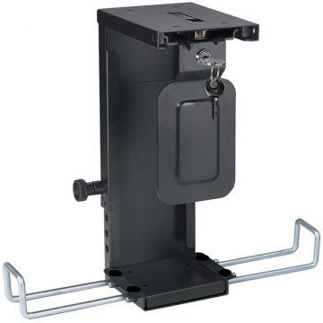 NEOMOUNTS Suport PC universal Neomounts CPU-D075BLACK/LK, greutate suportata 10 kg, sistem de blocare antifurt, reglare inaltime 20-36 cm, latime 5-10 cm, Negru