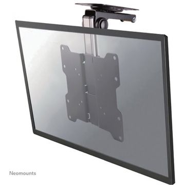 NEOMOUNTS Suport TV / Monitor Neomounts FPMA-C020BLACK, de tavan, reglabil inaltime 26.5-40 cm, ecran 10-40 inch, Negru