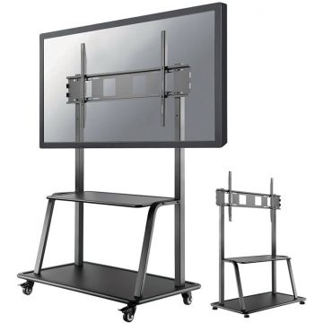 NEOMOUNTS Suport TV / Monitor Neomounts NS-M4000BLACK, de podea, mobil, ecran 60-105 inch, Negru