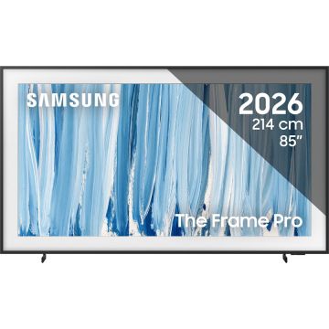 Samsung Televizor Samsung Neo QLED The Frame Pro 85LS03HW, 214 cm, Smart, 4K Ultra HD, 144 Hz, Clasa F (Model 2026), Negru