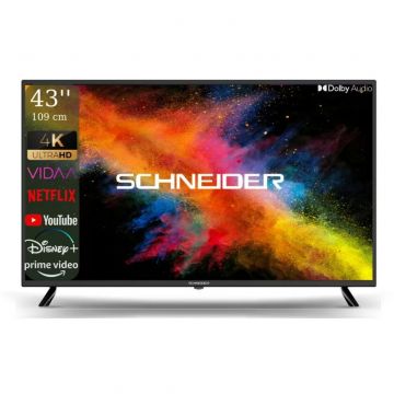Schneider Televizor LED Schneider 109 cm (43) 43SC691K, Ultra HD 4K, Smart TV, WiFi