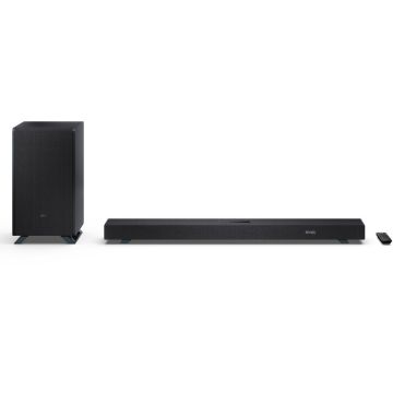 Sharp Sharp HT-SBW53121(BK) Q 3.1.2 Dolby Atmos/ DTS:X Soundbar with Wireless Subwoofer, Black