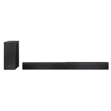 Sharp Soundbar Sharp HT-SBW310, 2.1 canale, 330W, Bluetooth 5.3, Subwoofer wireless, DTS Virtual:X, Negru