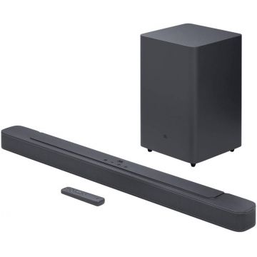 Sistem Home Cinema JBL BAR 2.1 Deep Bass (MK2), 2.1, 300W, Dolby Digital, Bluetooth, Wireless Subwoofer, Black